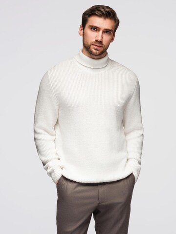 Pull-over 'OM-SWTN-0162' Ombre en blanc : devant
