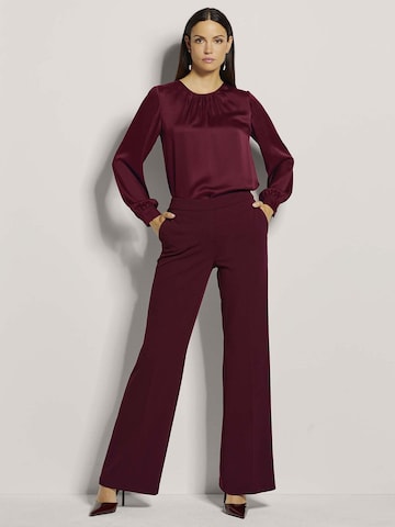 MADELEINE Wide Leg Hose in Rot