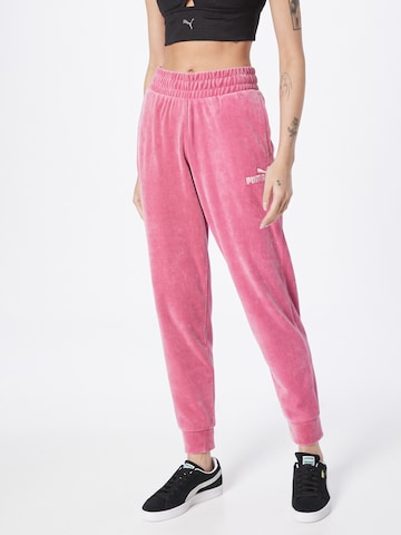 Tapered Pantaloni sport de la PUMA pe roz: față