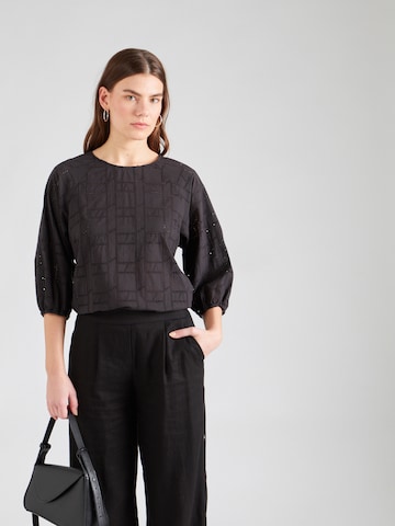 OBJECT - Blusa 'KENDRA' em preto: frente