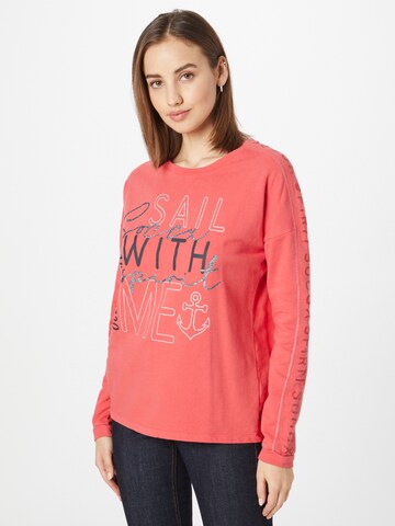 Soccx Sweatshirt 'Into The Blue' in Rood: voorkant