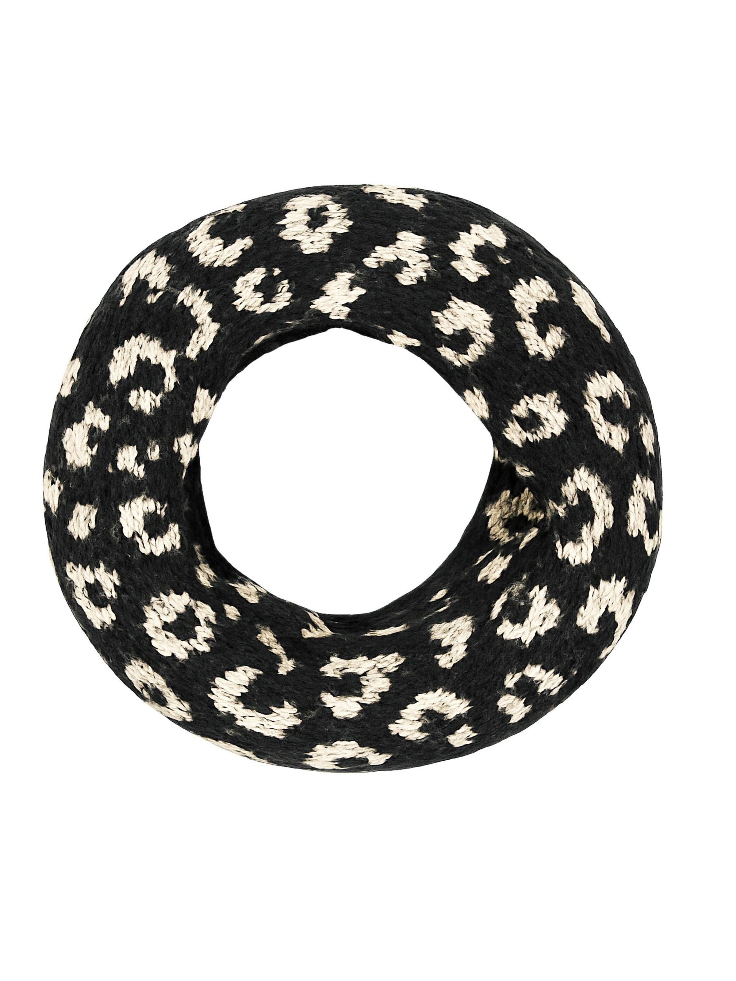 COLLEZIONE ALESSANDRO Scarf 'Leo Loop' in Black: front