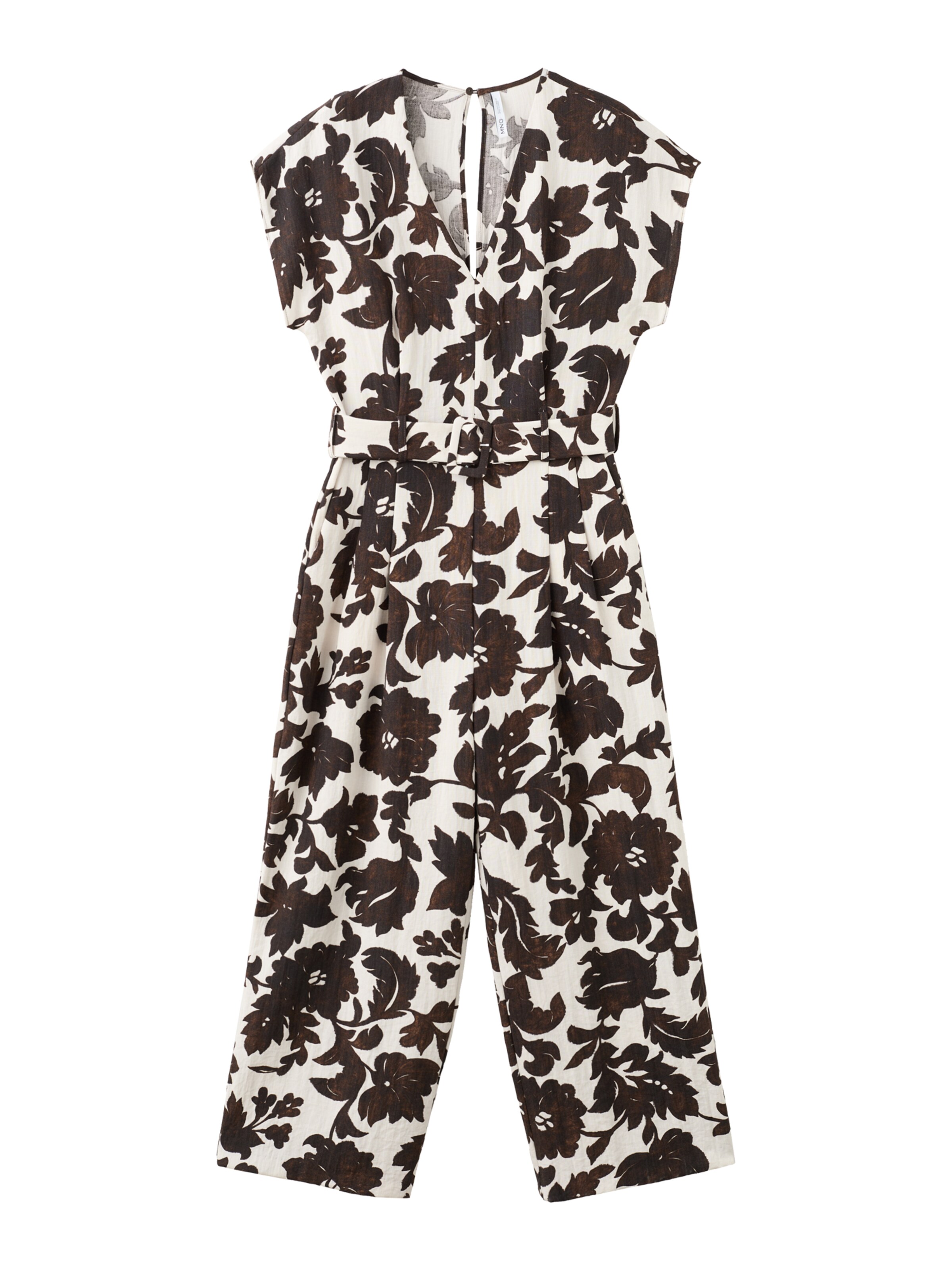 Salopeta 'Simba' de la MANGO pe bej: față