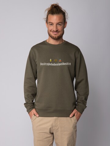 Watapparel Sweatshirt in Grün: Vorderseite