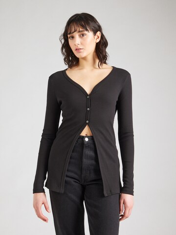 juoda Calvin Klein Jeans Kardiganas: priekis