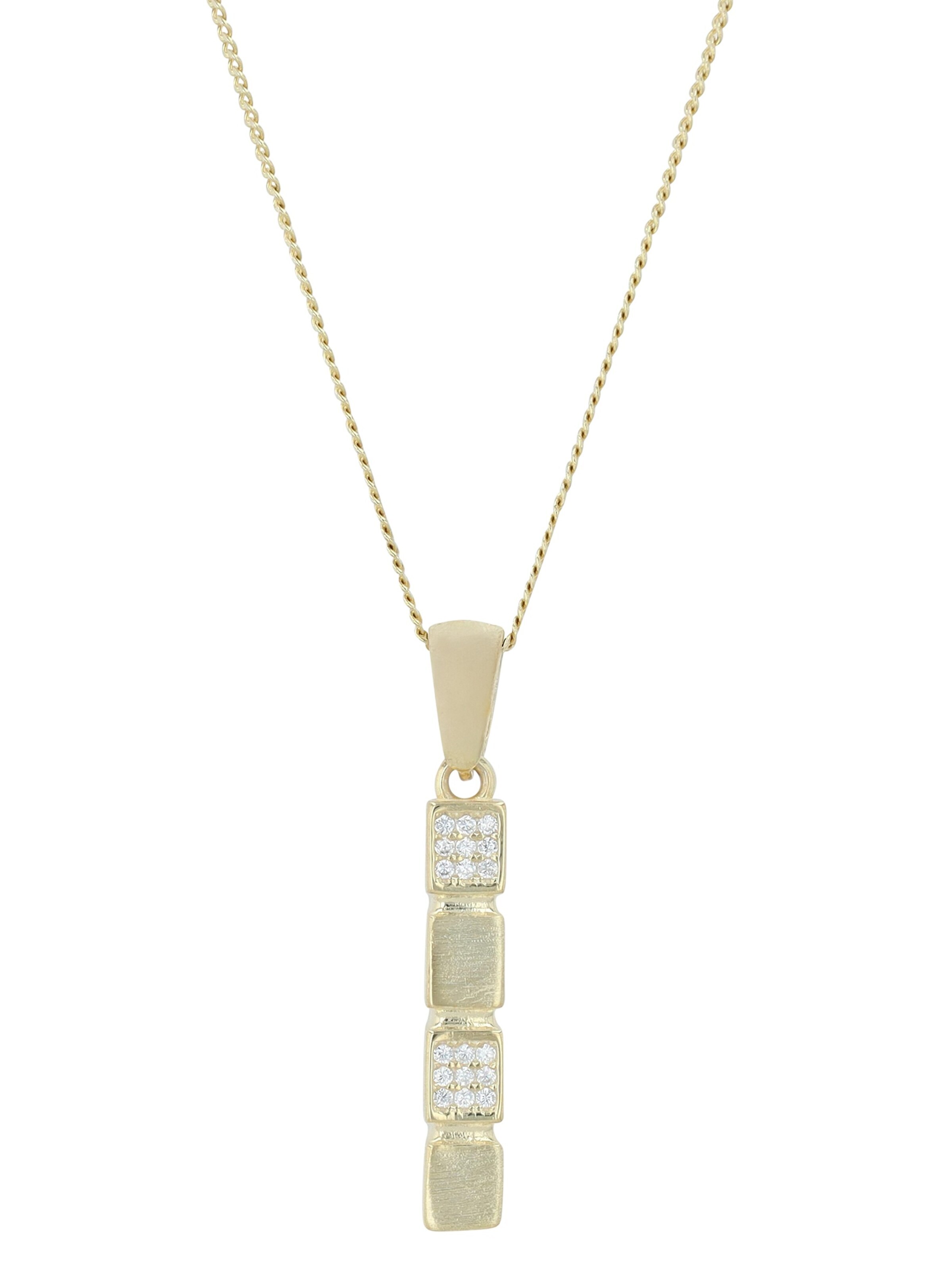 Akzent Pendant '"Elin" aus 925 Sterlingsilber, rhodiniert, langlebig' in Gold: front