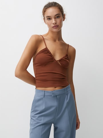 Pull&Bear Top in Brown: front