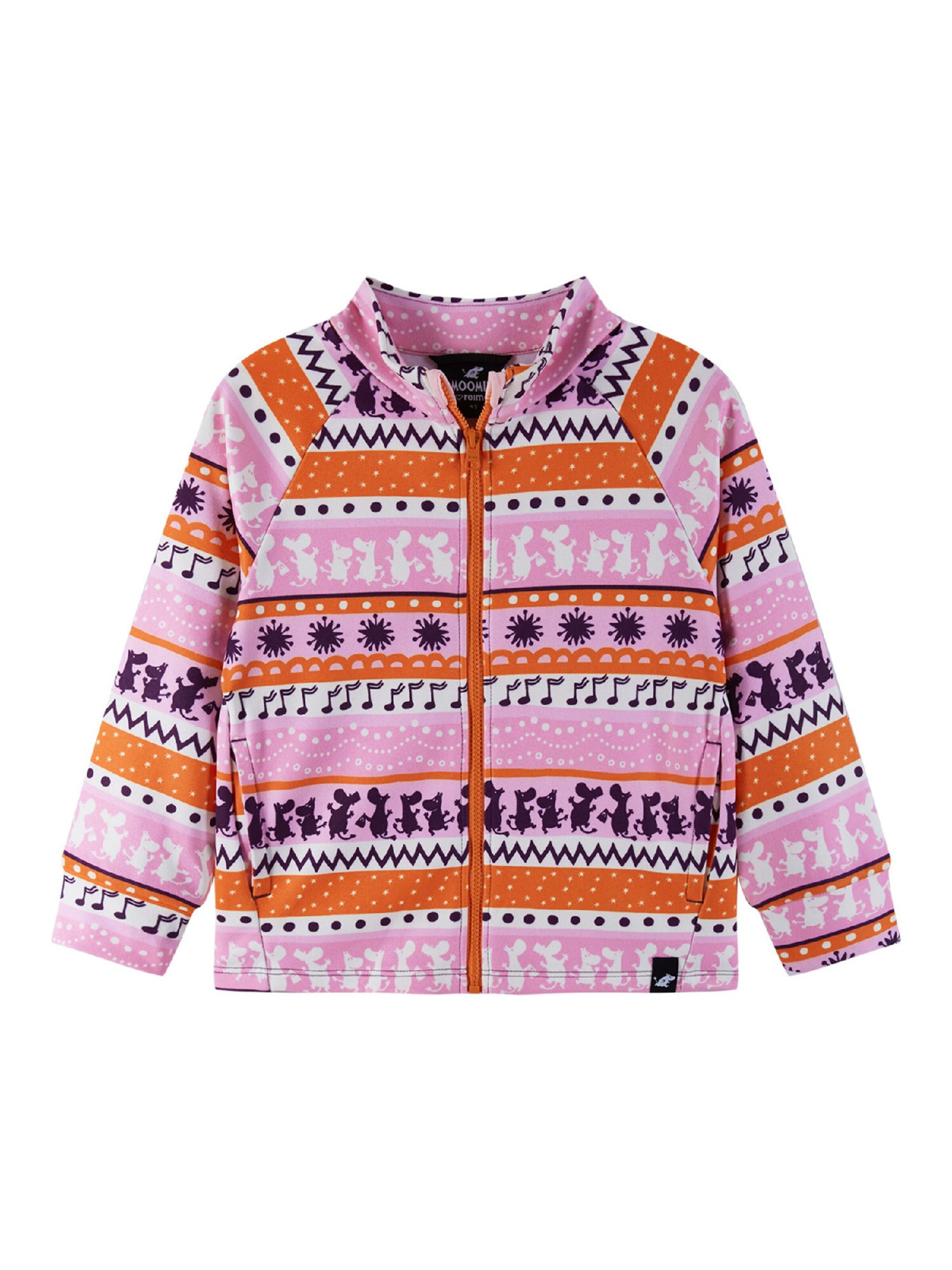 Reima Fleecejacke ' Moomin Tarpeen ' in Pink: Vorderseite