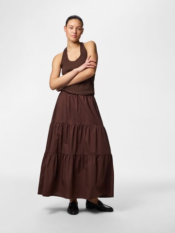 PIECES - Falda 'PCPAMILLA' en marrón