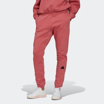 ADIDAS SPORTSWEAR Regular Workout Pants in Red: front