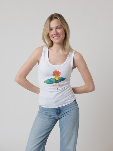 Bavarian Caps Top 'Pumuckl Surft' in White