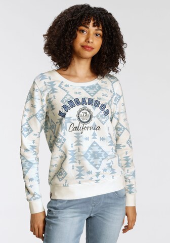 KangaROOS Sweatshirt in White: front