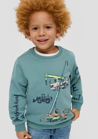 s.Oliver Sweatshirt in Blauw: voorkant