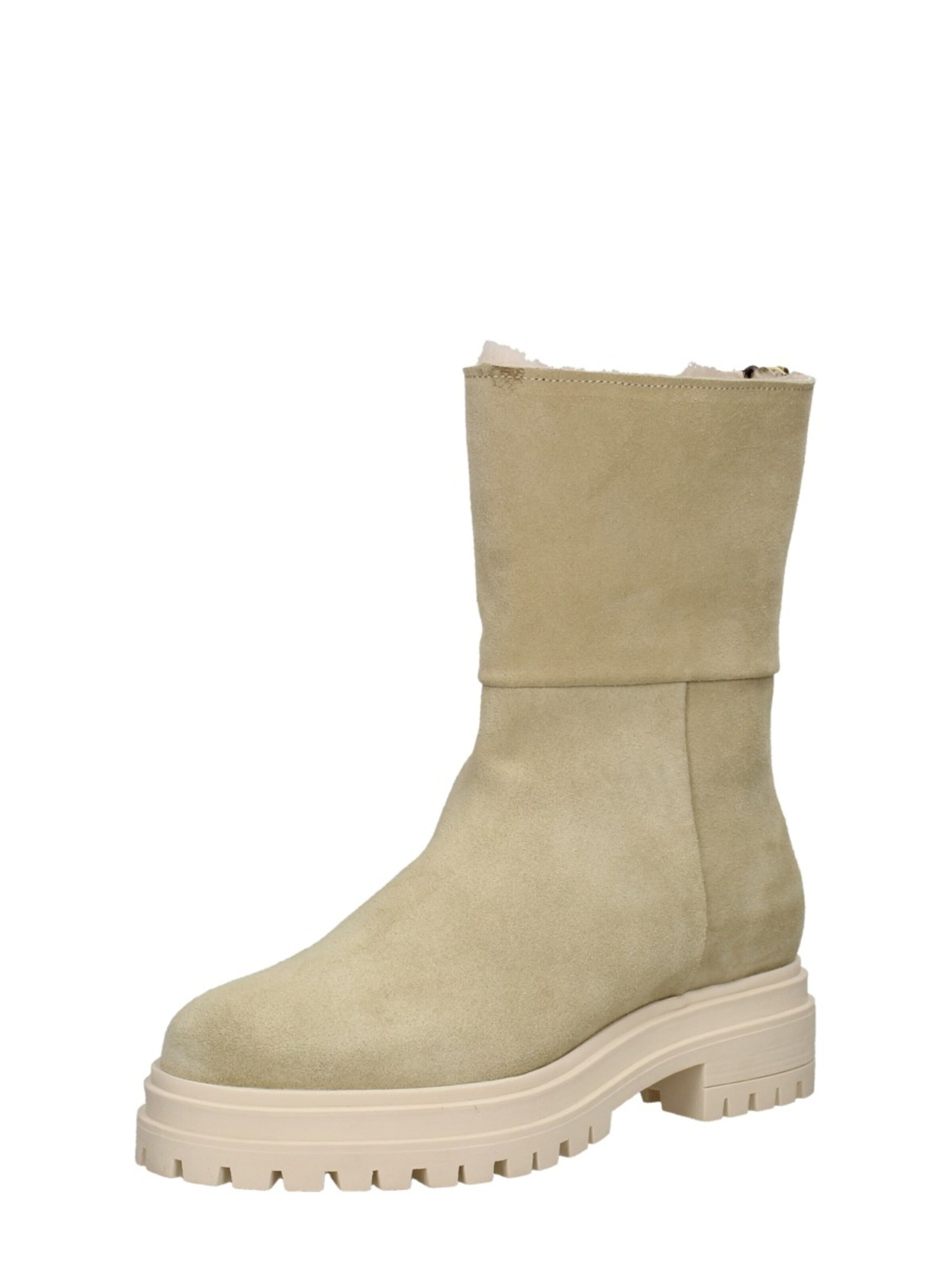 Red-Rag Boots 'Enkellaarsjes Plat' in Beige