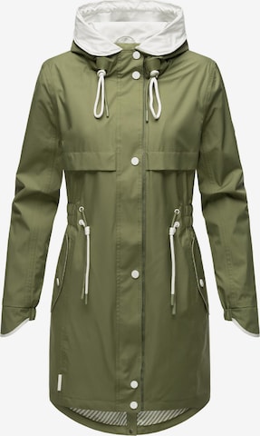 NAVAHOO Raincoat 'Xankaa' in Green: front