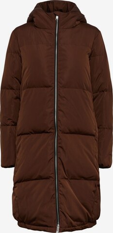 Y.A.S Winter Coat 'MILLY' in Brown: front