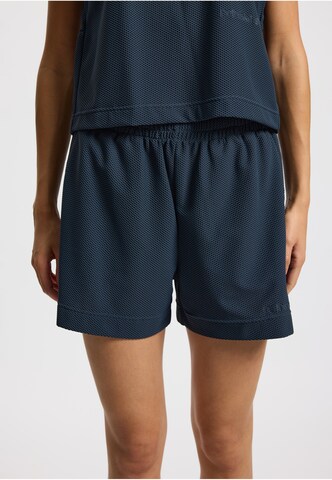 rethinkit studios Loosefit Broek 'Airflow' in Blauw: voorkant