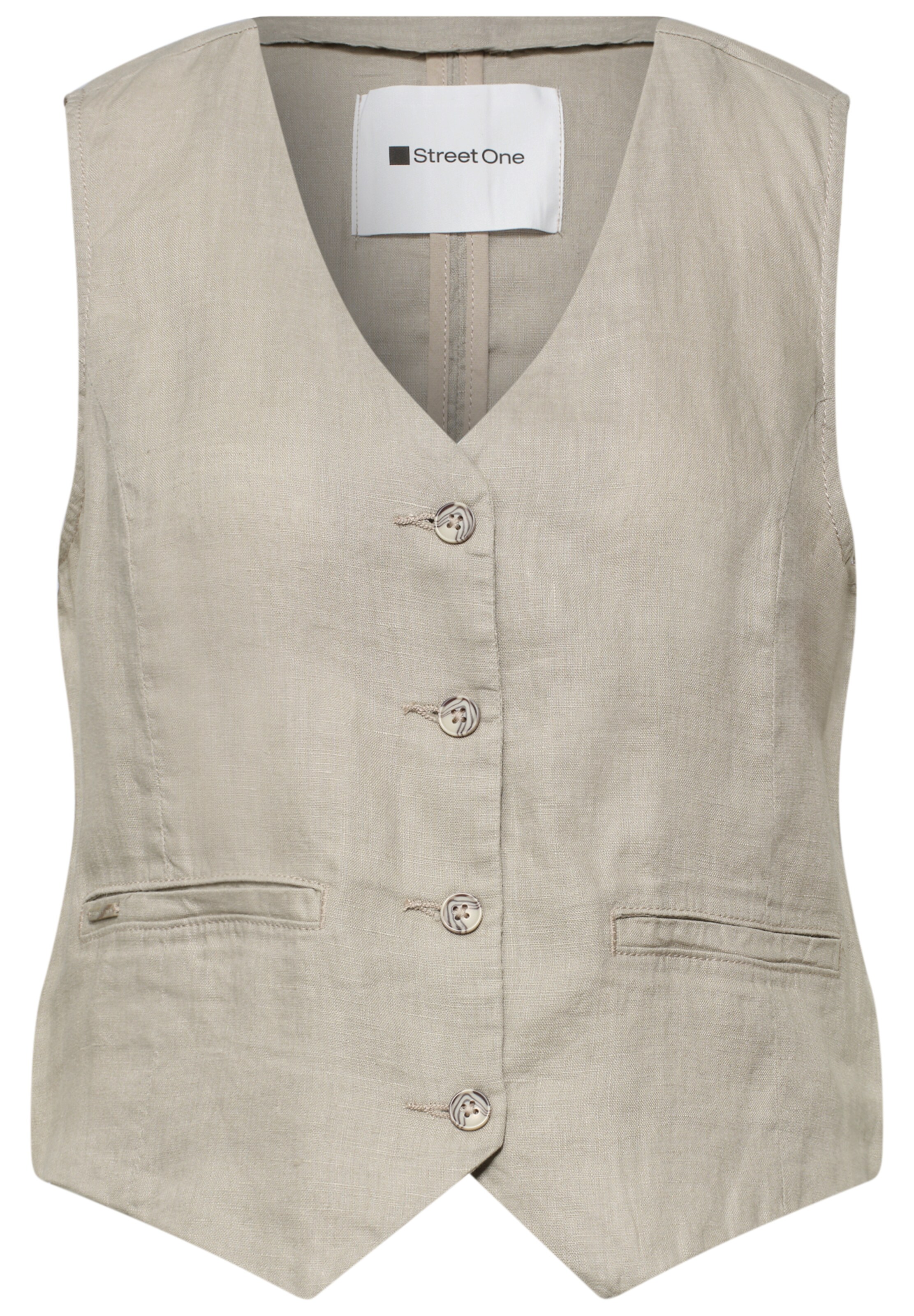 STREET ONE Vest in Beige: front