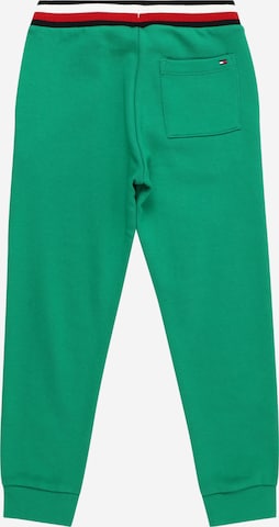 TOMMY HILFIGER Zwężany krój Spodnie w kolorze zielony