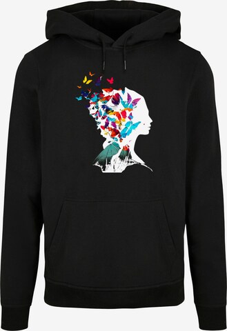 F4NT4STIC Sweatshirt 'Schmetterling ' in Zwart: voorkant