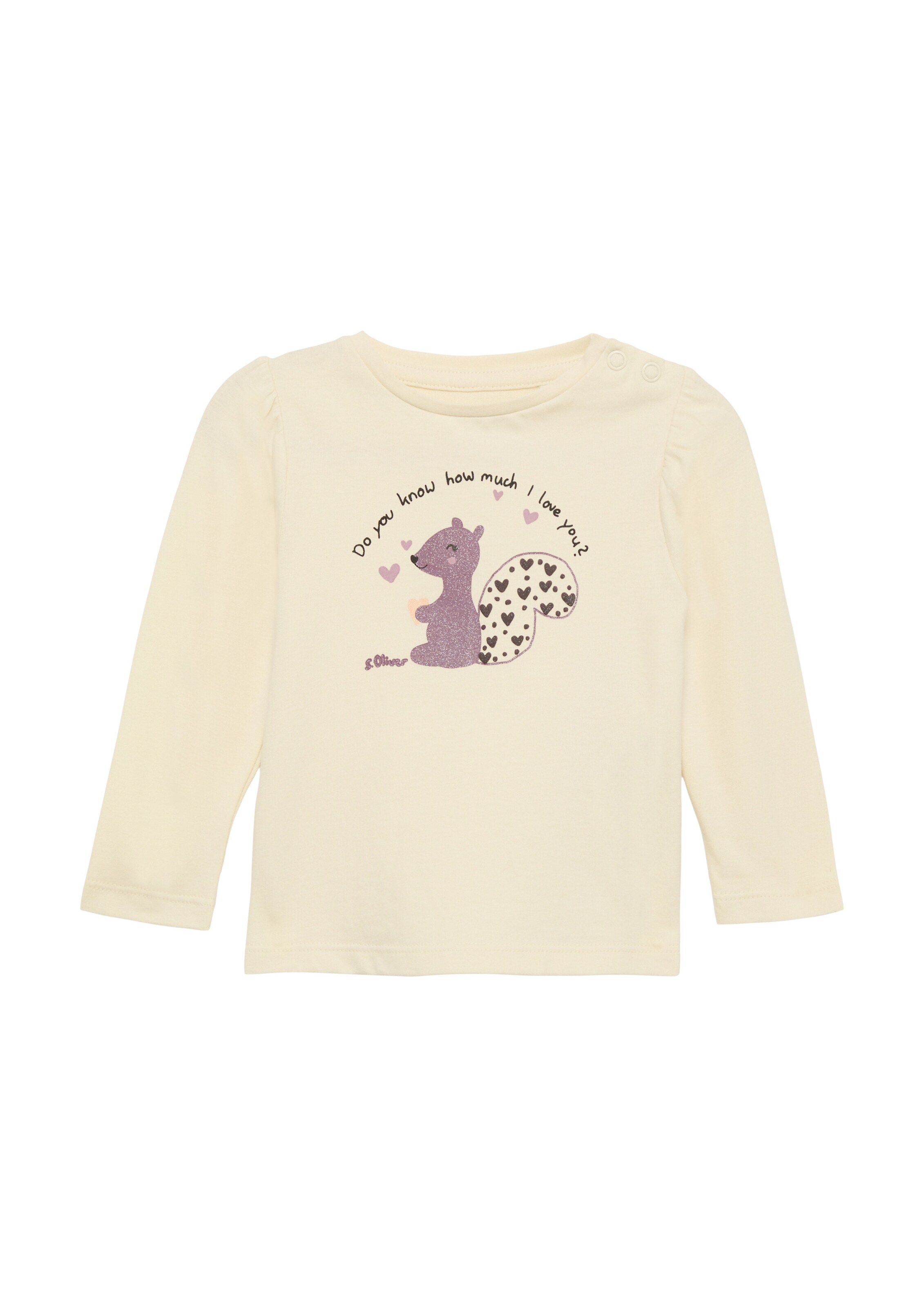 s.Oliver Shirt in Beige: voorkant