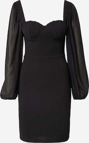 Chi Chi London Dress in Black: front