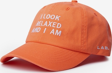 Hatline Lab Cap 'Lowkey' in Orange: Vorderseite