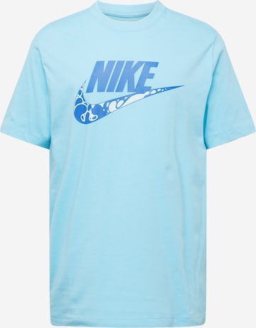 Nike Sportswear T-shirt 'FUTURA' i blå: framsida