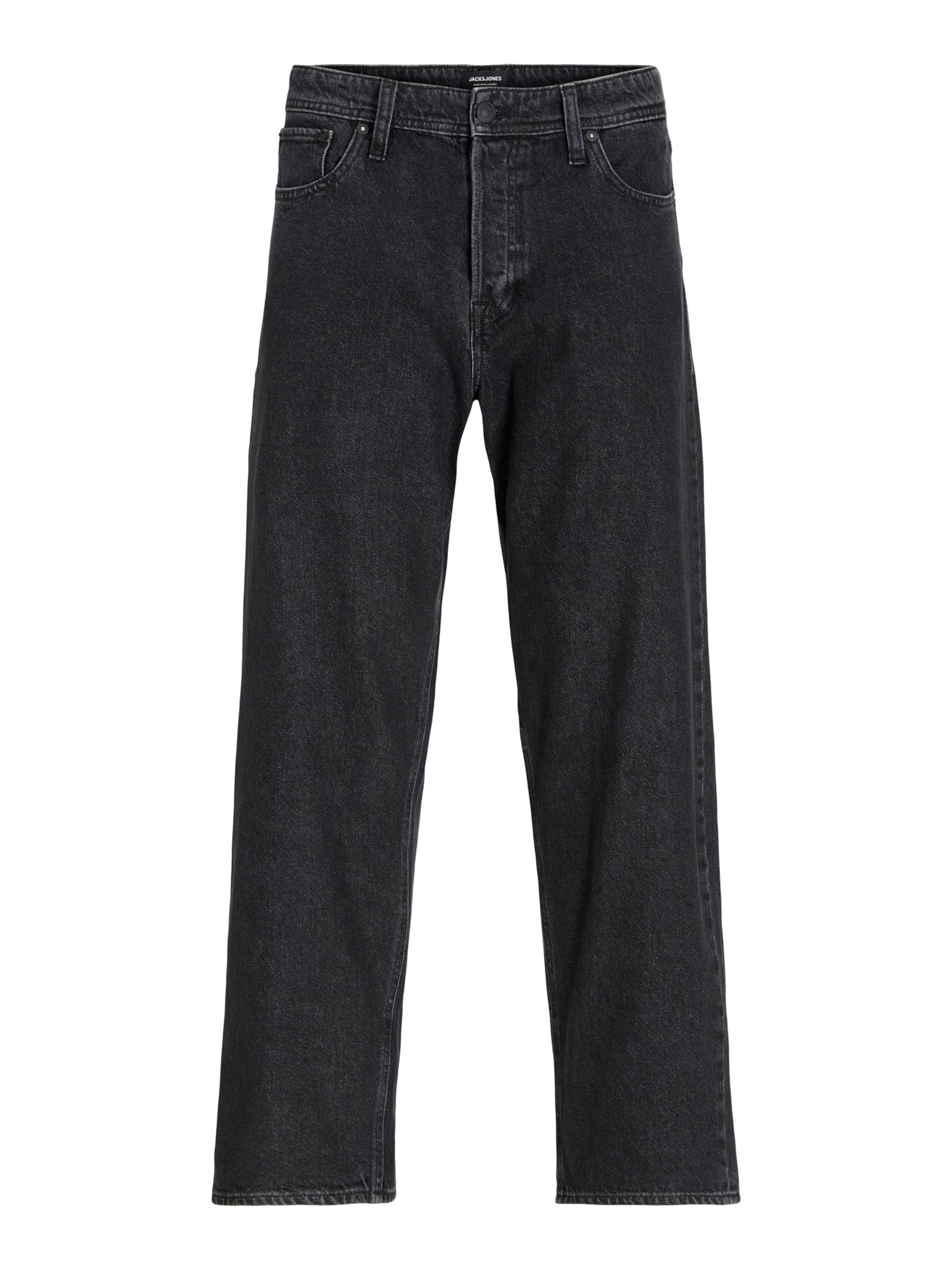 Jack & Jones Junior Baggy Jeans 'JJIAlex JJOriginal 706' in Schwarz: Vorderseite