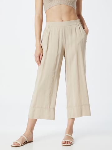 TAIFUN Wide leg Broek in Bruin: voorkant