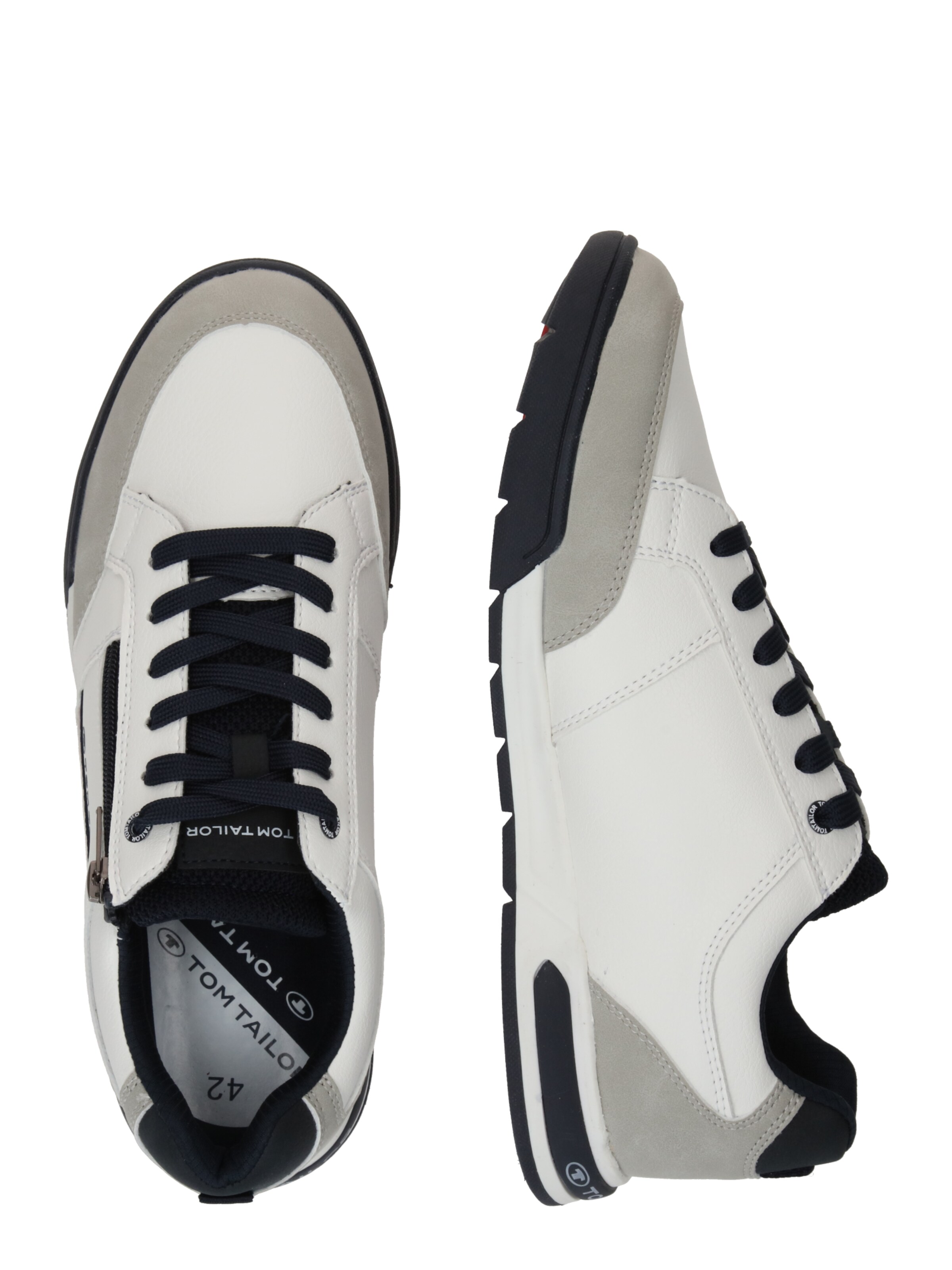 TOM TAILOR Trampki niskie w kolorze biały