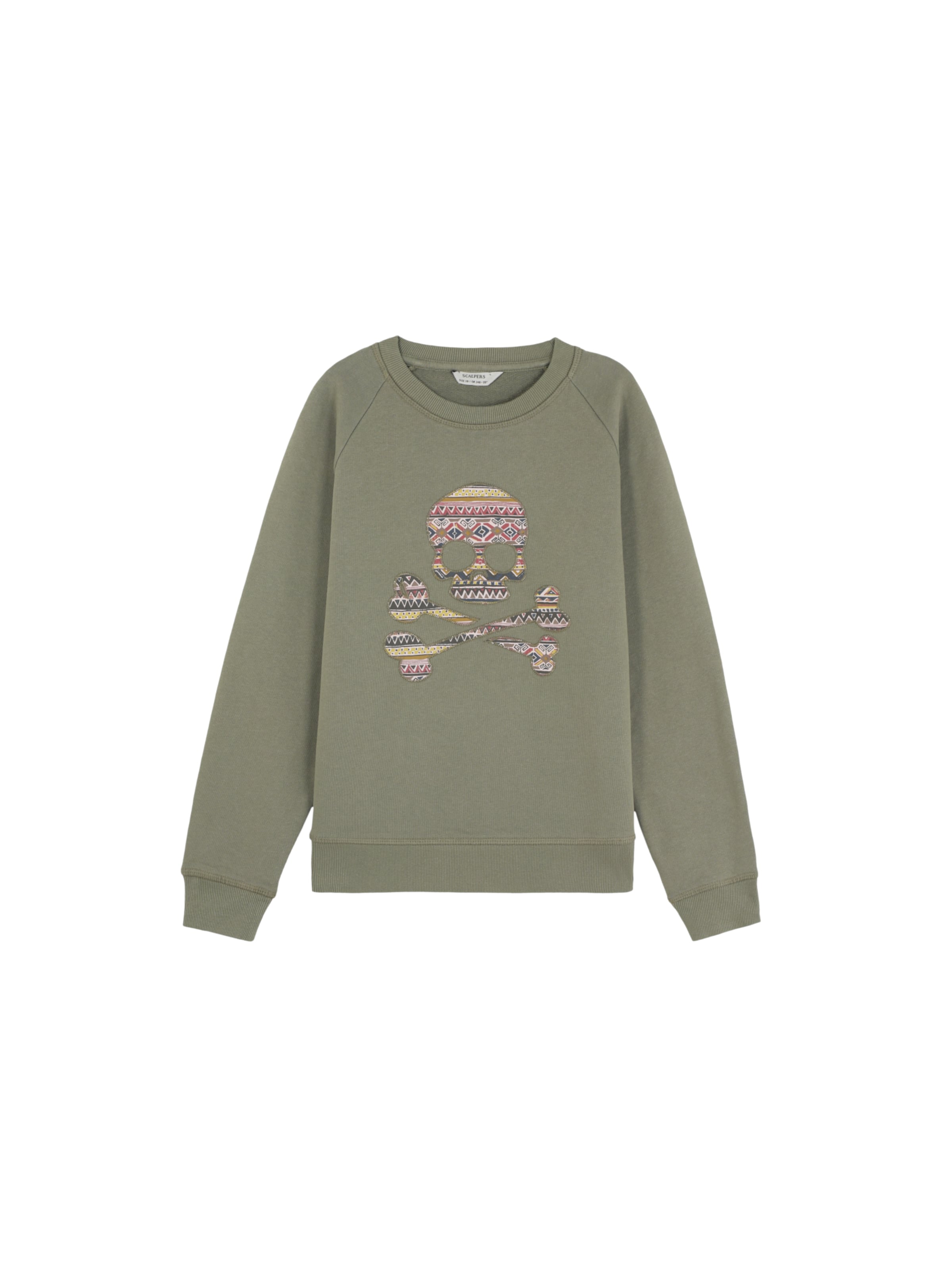 Scalpers Mikina ' ' - Zelená: predná strana