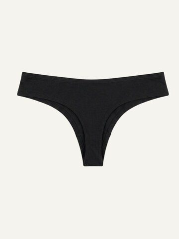 ZUBEK Slip 'Women's Seaweed Thong - Black'‌‌‌‌‌‌‌ in Schwarz: Vorderseite