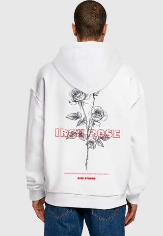 Merchcode Sweatshirt 'Iron Rose' in Wit