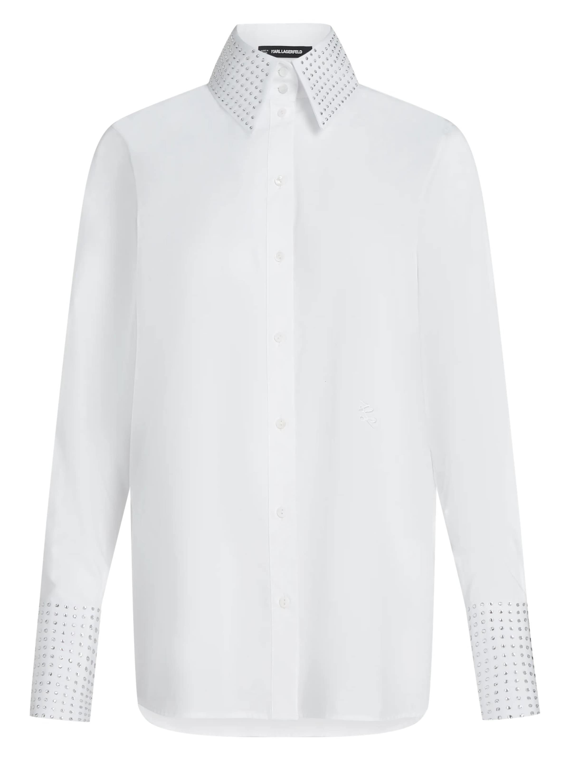 Karl Lagerfeld Bluse in Weiß: Vorderseite