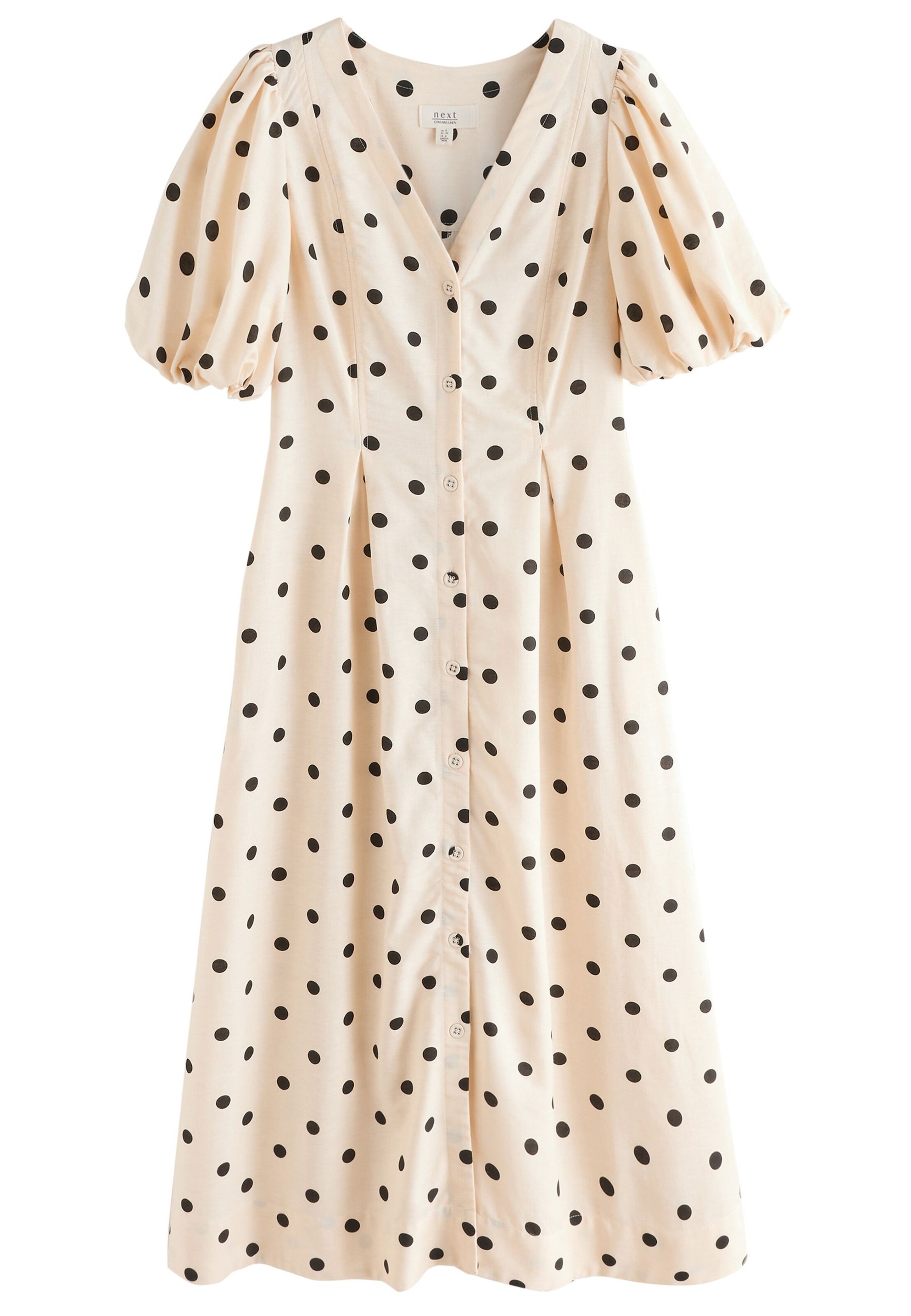 Next - Vestido camisero en beige: frente