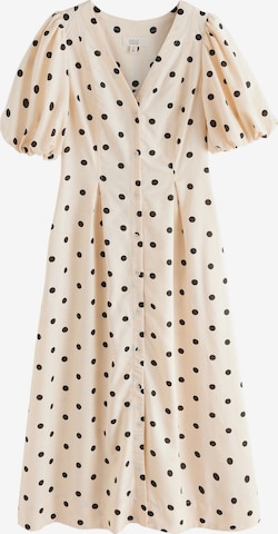 Next - Vestido camisero en beige: frente