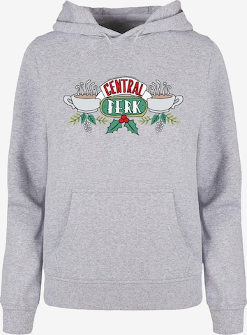 ABSOLUTE CULT Sweatshirt 'Friends - Festive Central Perk' in Grijs: voorkant