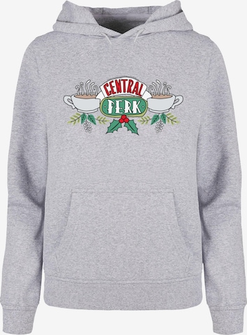 Felpa 'Friends - Festive Central Perk' di ABSOLUTE CULT in grigio: frontale