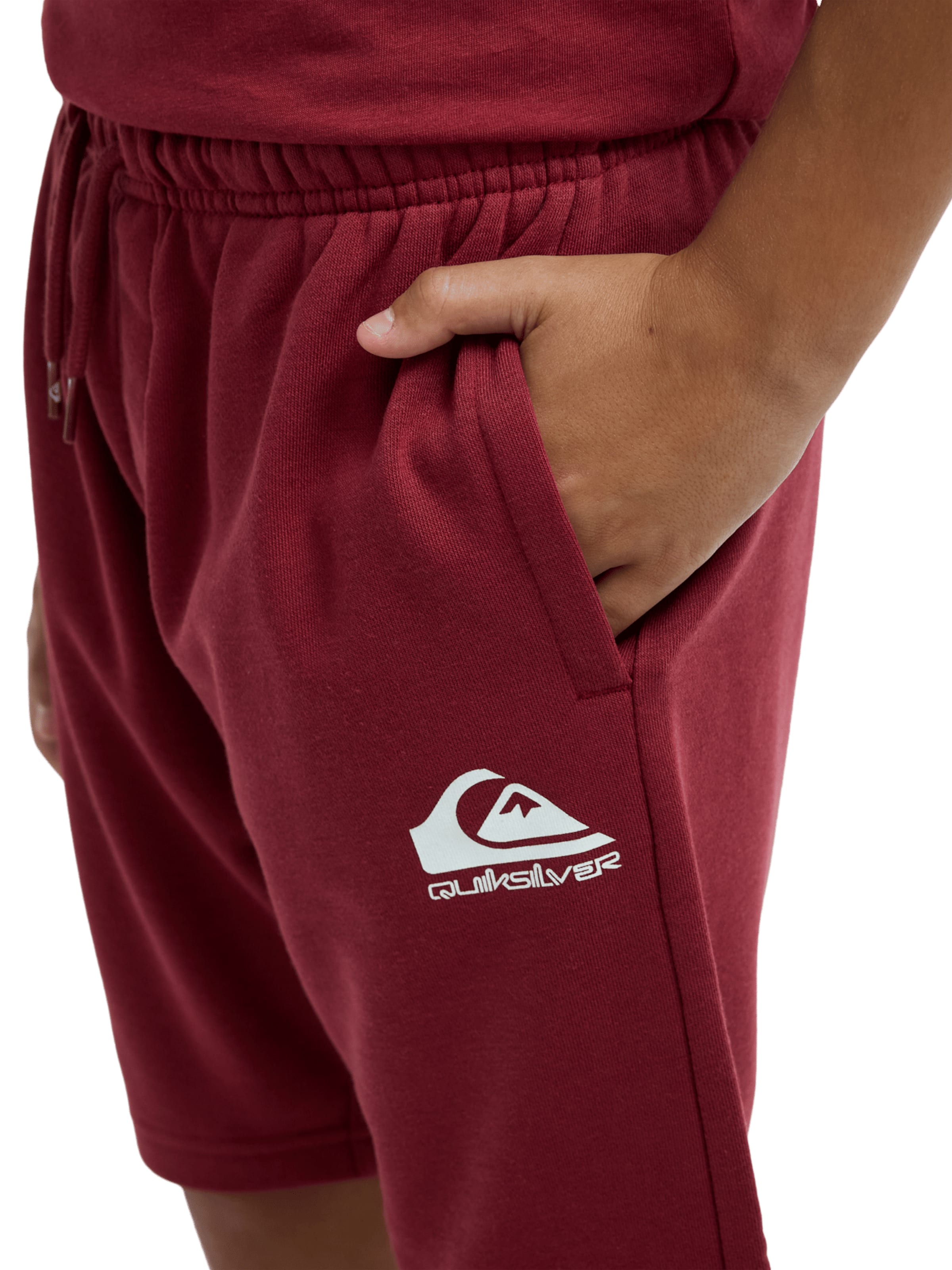 QUIKSILVER Regular Pants 'Easy Day' in Red