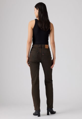 LEVI'S ® - Slimfit Vaquero 'RIBCAGE SLIM' en marrón