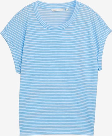 T-shirt TOM TAILOR DENIM en bleu : devant