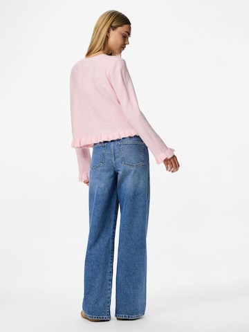 PIECES Gebreid vest 'PCLydia' in Roze