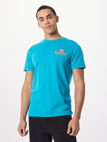 Superdry T-Shirt in Blau: predná strana