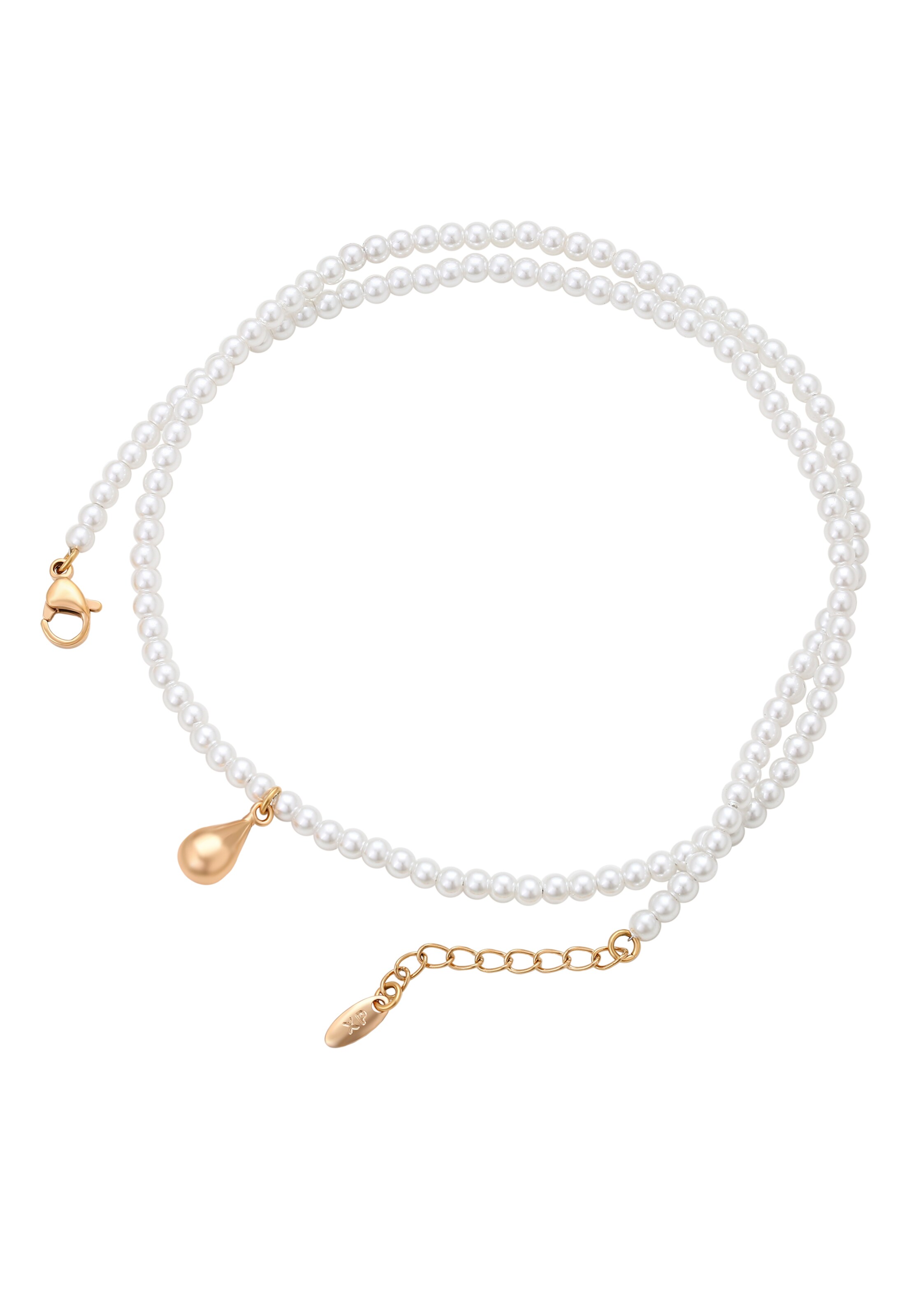 Chaîne faina en blanc : devant