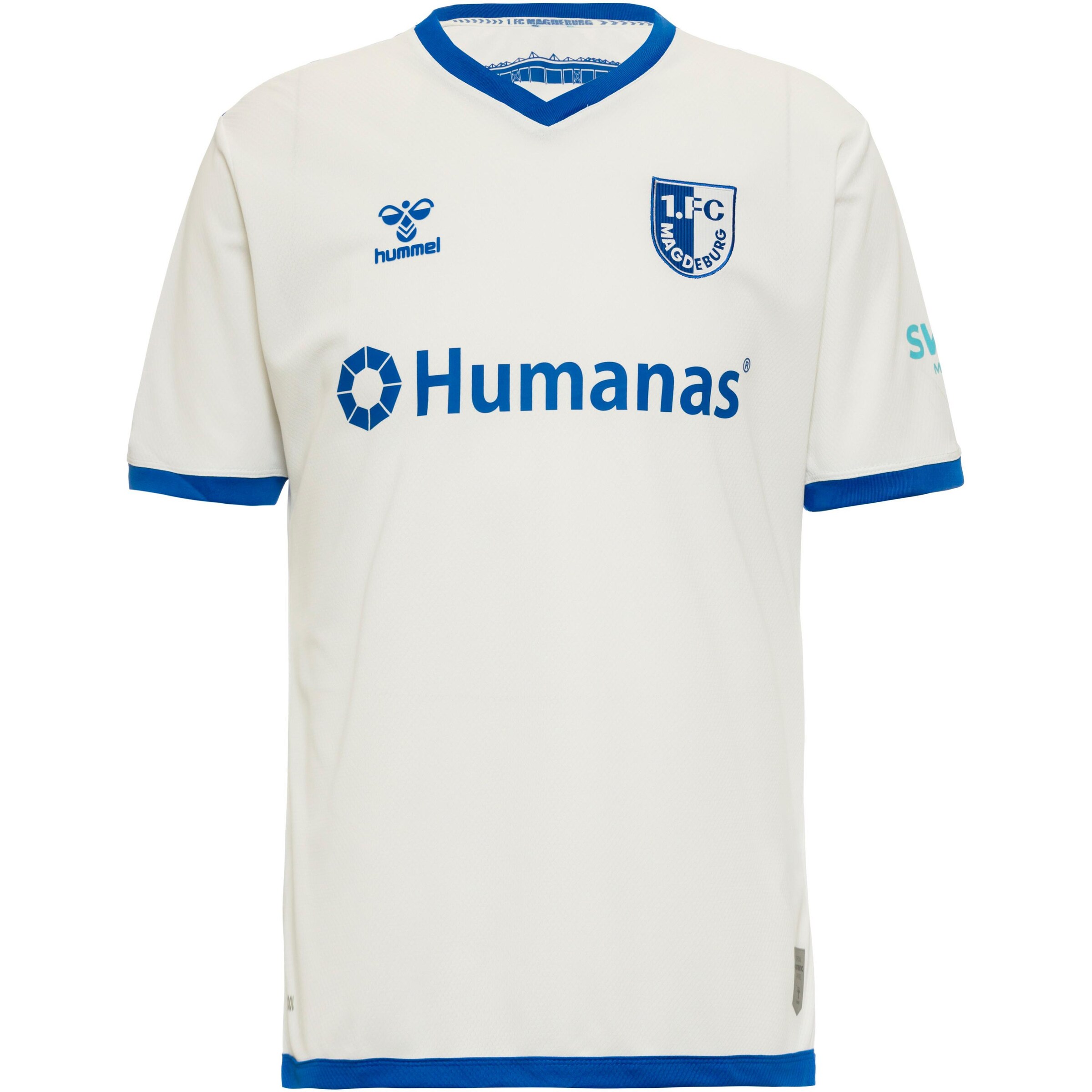 Hummel - Camisola de futebol 'Magdeburg' em branco: frente