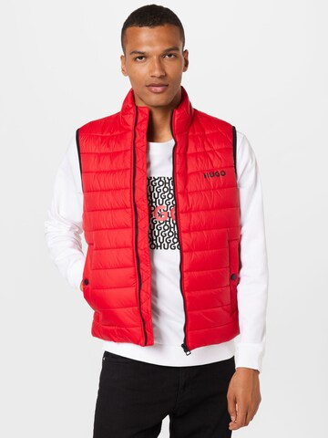 HUGO Vest 'Bentino' in Red: front