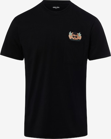 T-Shirt ' Chest Money Bear ' Chill Pill en noir : devant