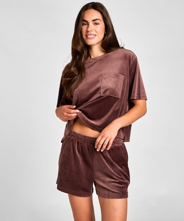 Hunkemöller Slaapshirt in Bruin: voorkant