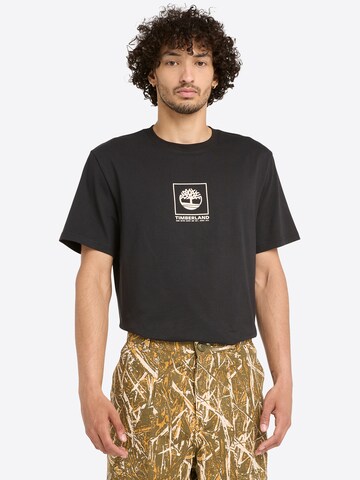 TIMBERLAND Tričko 'Stack Camo Tee' – černá